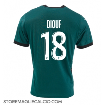 RC Lens Andy Diouf #18 Maglia Gara Trasferta Repliche 2024-25
